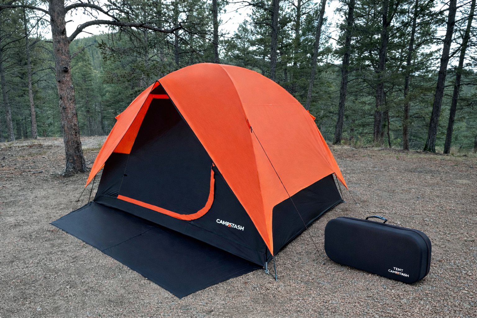 Campstash tent and hard case